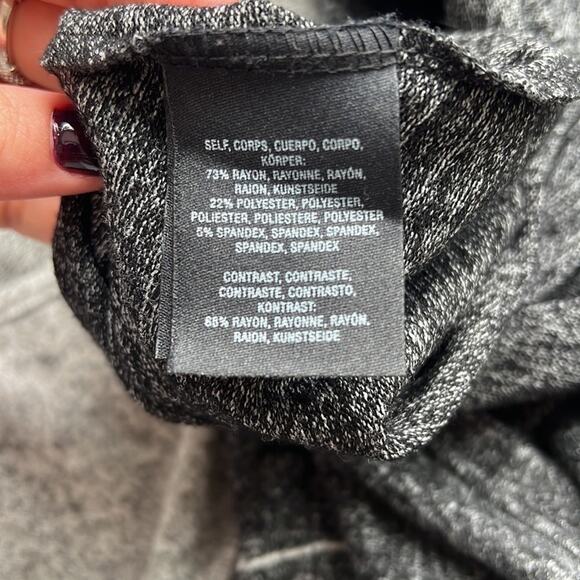 Ella Mara Anthropologie Gray Striped LS Sweater Dress Wm Small - Picture 8 of 8